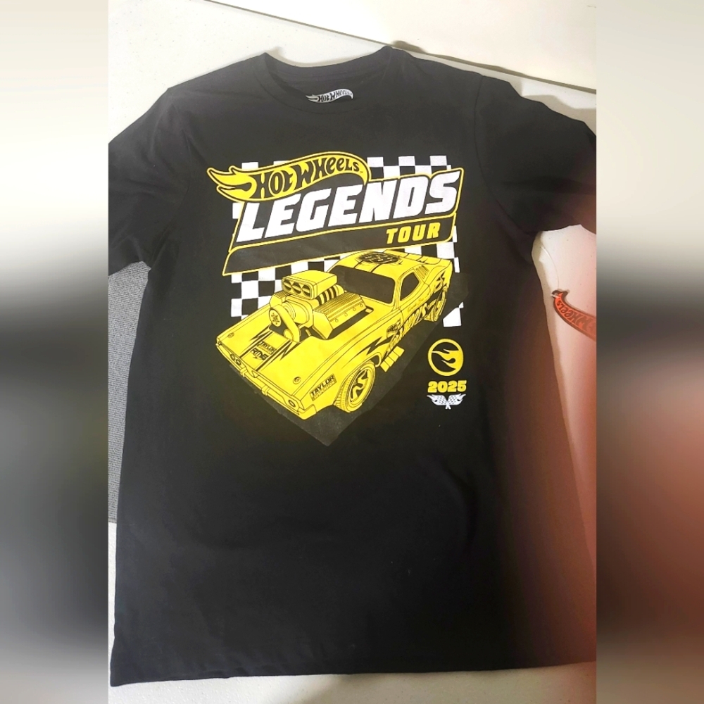 Legends Hotwheel Tour Black and Yellow Kids T-Shirt